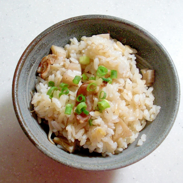 蓮根とベーコンの炊き込みご飯